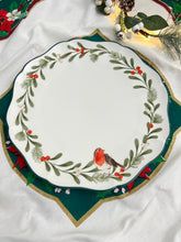 画像をギャラリービューアに読み込む, 【テスコ】クリスマス ロビン 新品 27cmプレート