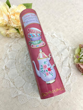 画像をギャラリービューアに読み込む, ブック型 ヴィンテージ お菓子缶(アフタヌーンティー柄)