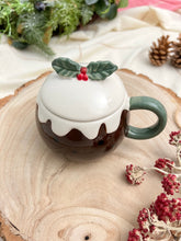 画像をギャラリービューアに読み込む, 【クリスマスプディング】新品 クリスマスプディング 蓋付きマグカップ