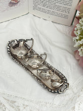 画像をギャラリービューアに読み込む, 【ティーセット】ミニチュア シルバープレート (アイテム4個+トレイ)