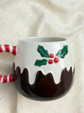 画像をギャラリービューアに読み込む, 【クリスマスプディング】新品 ハンドペイント マグカップ