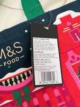 画像をギャラリービューアに読み込む, 【M&S】新品 クリスマス 限定 コットンエコバッグ
