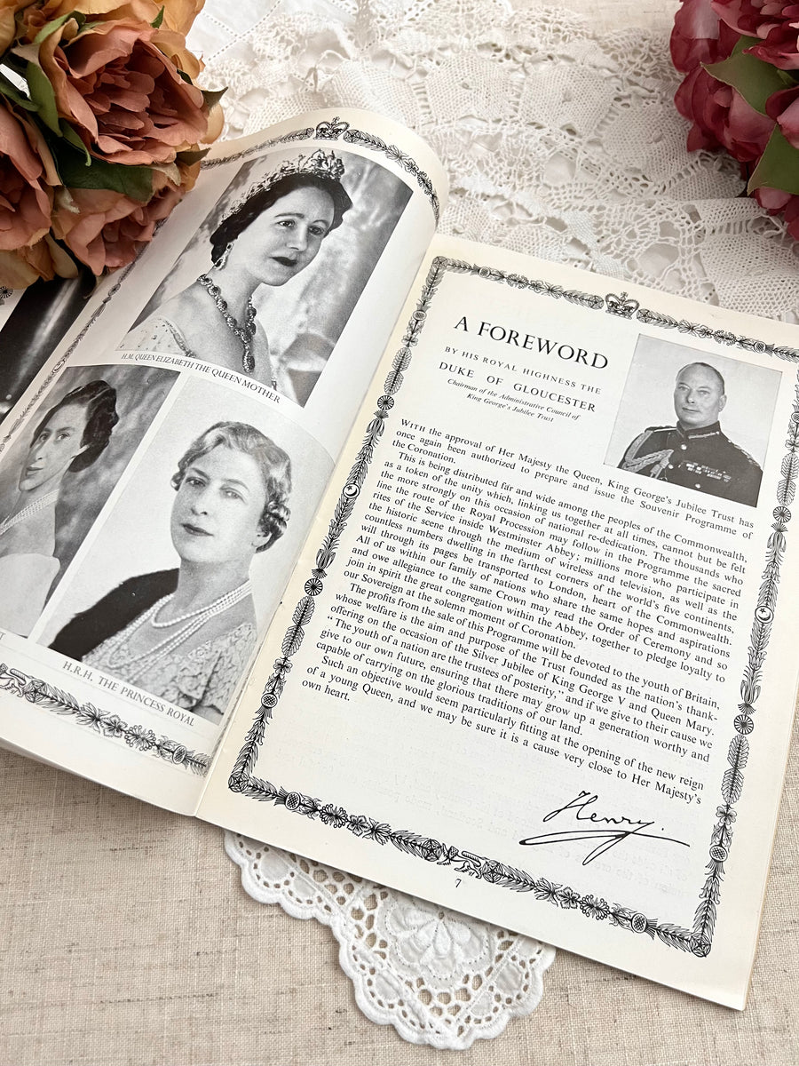 エリザベス女王 1953年 コロネーション (戴冠式) 公式プログラム 