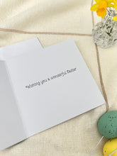 画像をギャラリービューアに読み込む, 【Happy Easter】うさぎと水仙の柄 新品 イースターカード