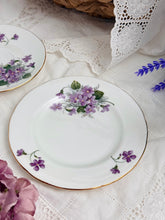 画像をギャラリービューアに読み込む, レア【ダッチェス】すみれ 3点セット(カップ1個、ソーサー1枚、小皿1枚)