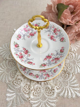 画像をギャラリービューアに読み込む, 【ロイヤルオズボーン】2段スタンド / 3点セット(カップ1個、ソーサー1枚、小皿1枚 )/ ミルクジャグ / シュガーボウル