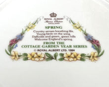 画像をギャラリービューアに読み込む, 【ロイヤルアルバート】春 Cottage  Garden Year Series 絵皿