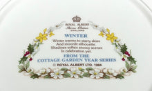 画像をギャラリービューアに読み込む, 【ロイヤルアルバート】冬 Cottage  Garden Year Series 絵皿