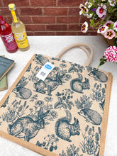 画像をギャラリービューアに読み込む, 【Sue Ryder】新品 アニマルx植物柄 ジュート エコバッグ