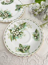 画像をギャラリービューアに読み込む, 【ロイヤルアルバート】 すずらん May 3点セット(カップ1個、ソーサー1枚、小皿1枚)