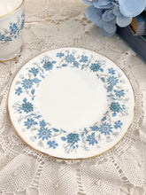 画像をギャラリービューアに読み込む, 10%オフ【コルクラフ】コーンフラワー柄 3点セット(カップ1個、ソーサー1枚、小皿1枚)