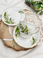 画像をギャラリービューアに読み込む, 【メルバ 】3点セット(カップ1個、ソーサー1枚、小皿1枚)