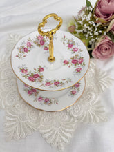 画像をギャラリービューアに読み込む, 【ダッチェス】2段アフタヌーンティースタンド / 3点セット(カップ1個、ソーサー1枚、小皿1枚) / ミルクジャグ / シュガーボウル