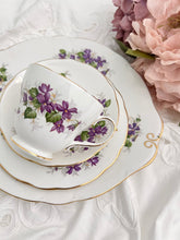 画像をギャラリービューアに読み込む, 【ダッチェス】すみれ 3点セット(カップ1個、ソーサー1枚、小皿1枚) / シュガーボウル / 23cmプレート