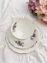 画像をギャラリービューアに読み込む, 【ダッチェス】すみれ 3点セット(カップ1個、ソーサー1枚、小皿1枚) / シュガーボウル / 23cmプレート