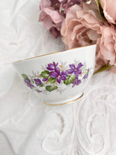 画像をギャラリービューアに読み込む, 【ダッチェス】すみれ 3点セット(カップ1個、ソーサー1枚、小皿1枚) / シュガーボウル / 23cmプレート
