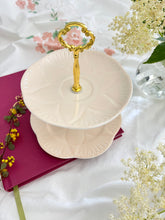 画像をギャラリービューアに読み込む, 超レア!【シェリー】2段アフタヌーンティースタンド / 3点セット(カップ1個、ソーサー1枚、小皿1枚) /  21cmプレート