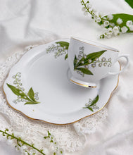 画像をギャラリービューアに読み込む, レア【ウィンザー】すずらん テニスセット(カップ&プレート)