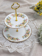 画像をギャラリービューアに読み込む, 【コルクラフ】小花柄 2段スタンド