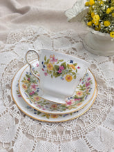 画像をギャラリービューアに読み込む, 【コルクラフ】小花柄 3点セット(カップ1個、ソーサー1枚、小皿1枚) / ミルクジャグ