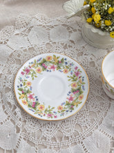 画像をギャラリービューアに読み込む, 【コルクラフ】小花柄 3点セット(カップ1個、ソーサー1枚、小皿1枚) / ミルクジャグ