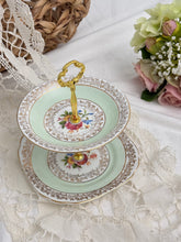 画像をギャラリービューアに読み込む, 【カヴァキュアウェア】2段アフタヌーンティースタンド / 3点セット(カップ1個、ソーサー1枚、小皿1枚)