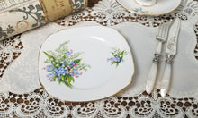 画像をギャラリービューアに読み込む, 【ウィンザー】すずらんx勿忘草 3点セット(カップ1個、ソーサー1枚、小皿1枚) / ミルクジャグ / 21cmケーキプレート