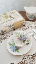 画像をギャラリービューアに読み込む, 【ウィンザー】すずらんx勿忘草 3点セット(カップ1個、ソーサー1枚、小皿1枚) / ミルクジャグ / 21cmケーキプレート