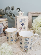 画像をギャラリービューアに読み込む, 【リントンズ】ティーポット柄ティーキャディ/マグカップ