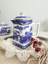 画像をギャラリービューアに読み込む, 【リントンズ】ウィロー柄ポット(縦型)