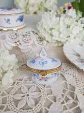 画像をギャラリービューアに読み込む, 【リモージュ】ブルーのリボンの小物入れ