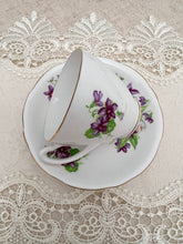 画像をギャラリービューアに読み込む, 10%オフ【すみれ】 2段アフタヌーンティースタンド / 3点セット(カップ1個、ソーサー1枚、小皿1枚)