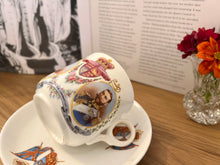 画像をギャラリービューアに読み込む, レア! アンティーク ジョージ5世コロネーション記念 ミックスマッチ2点セット(カップ1個、ソーサー1枚)