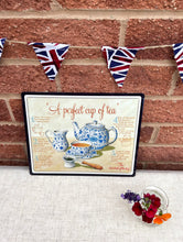 画像をギャラリービューアに読み込む, A perfect cup of tea メタルポスター