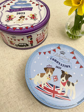 画像をギャラリービューアに読み込む, 【チャールズ国王 戴冠式】テスコ 限定缶(大小2つセット)