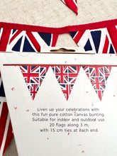 画像をギャラリービューアに読み込む, 【チャールズ国王 戴冠式】M&S コットンキャンバス生地 バンティング