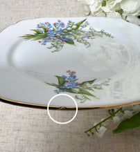 画像をギャラリービューアに読み込む, 【ウィンザー】すずらんx勿忘草 3点セット(カップ1個、ソーサー1枚、小皿1枚) / ミルクジャグ / 21cmケーキプレート