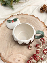 画像をギャラリービューアに読み込む, 【クリスマスプディング】新品　クリスマスプディング　蓋付きマグカップ

