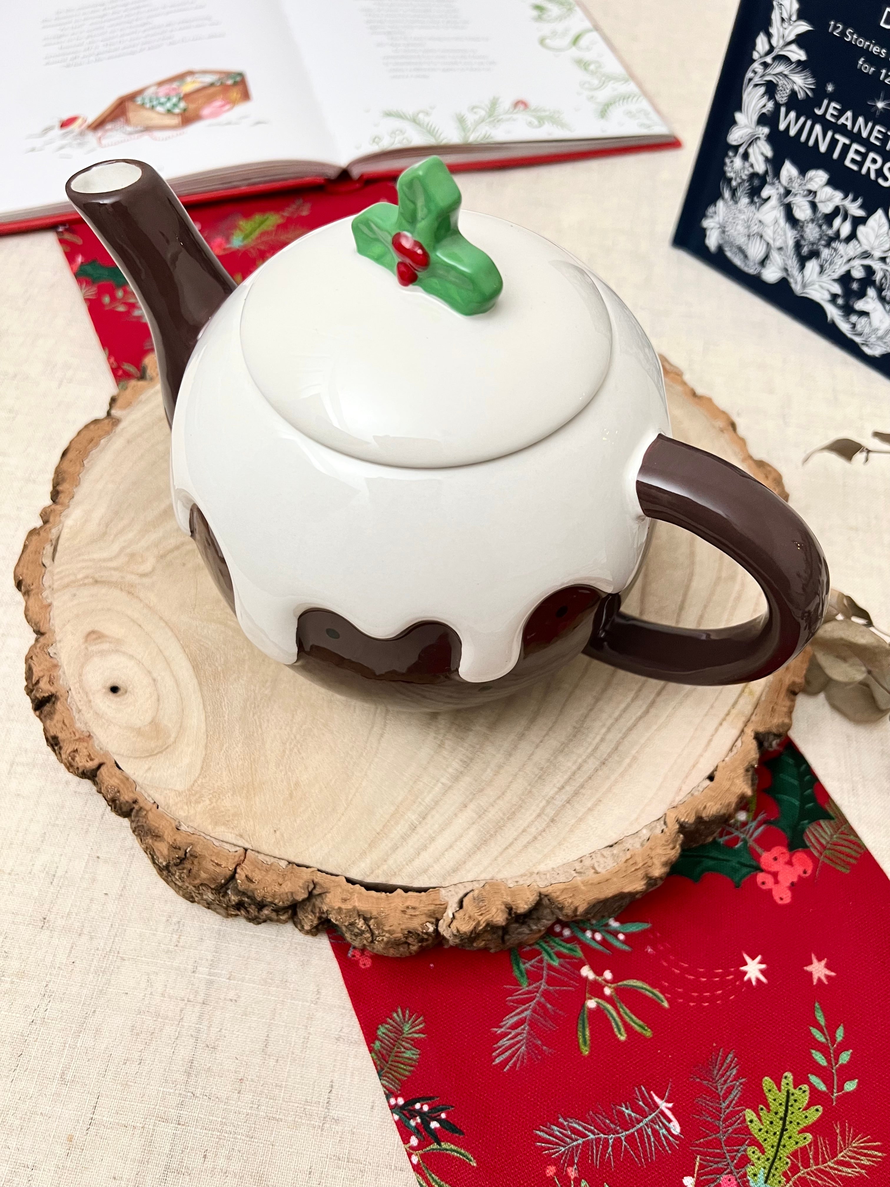 ご専用【超美品】ビンテージ クリスマスプディング ティーポット クリスマスプディング】ヴィンテージ 未使用品 ティーポット – caronrose