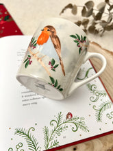 画像をギャラリービューアに読み込む, 【テスコ】クリスマス ロビン　新品　マグカップ
