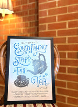 画像をギャラリービューアに読み込む, 【ヴィンテージポスター】"Everything stops for tea" 額付き
