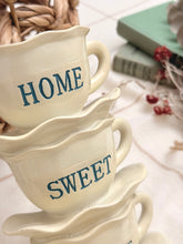 画像をギャラリービューアに読み込む, 【ホームデコレーション】"HOME SWEET HOME" ティーカップ型　壁掛けオーナメント

