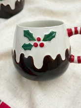 画像をギャラリービューアに読み込む, 【クリスマスプディング】新品　ハンドペイント　マグカップ

