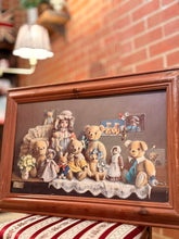 画像をギャラリービューアに読み込む, 【ヴィンテージ絵画】テディベア　 木製フレーム付

