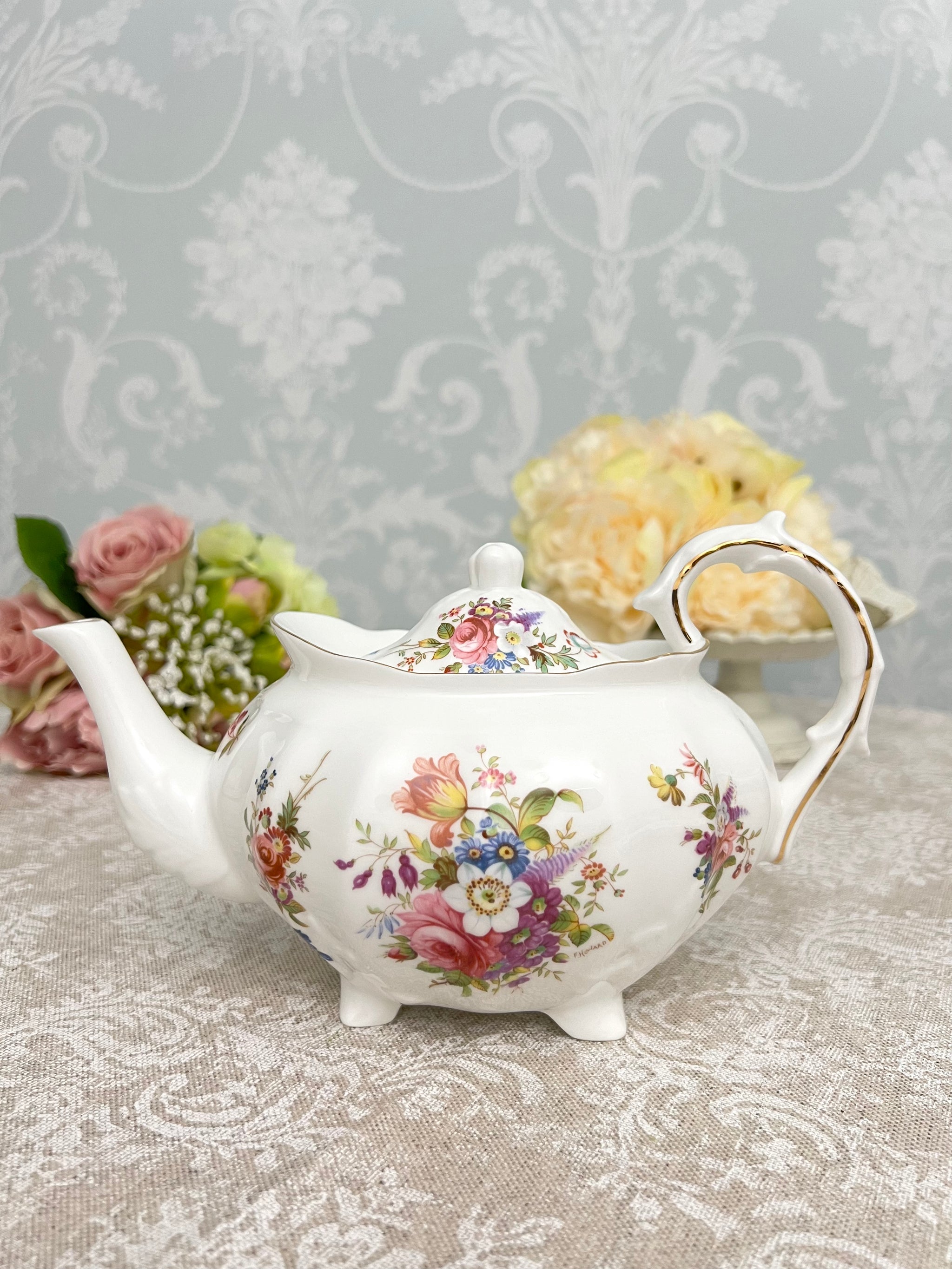 ハマースレイ ティーセット ポット シュガー クリーマー コーン