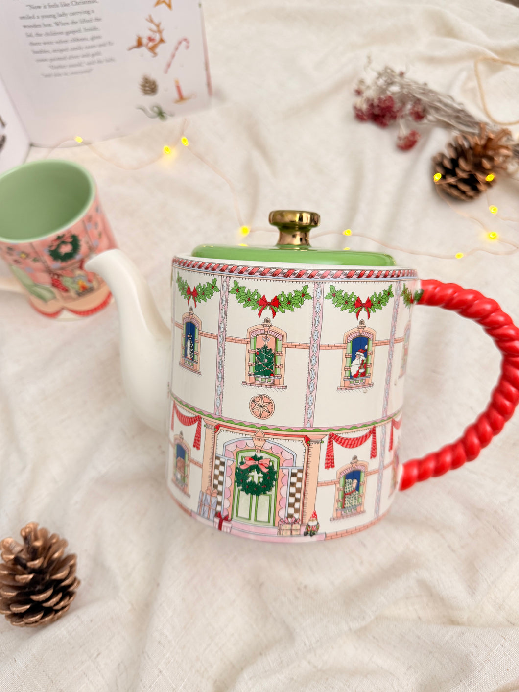 【キャスキッドソン】クリスマス　ティーポット