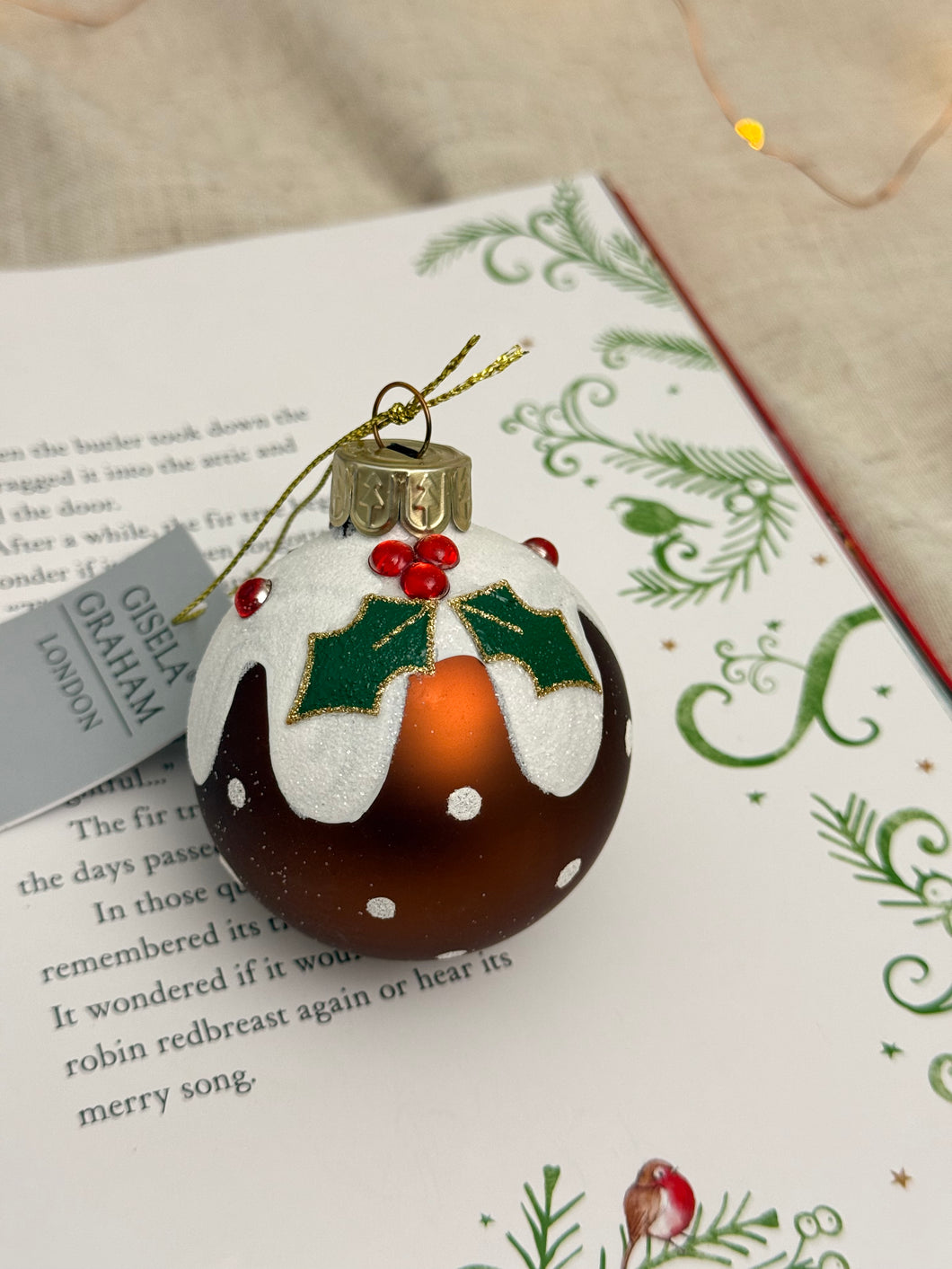 【クリスマスプディング】GISELA GRAHAM　ツリーオーナメント