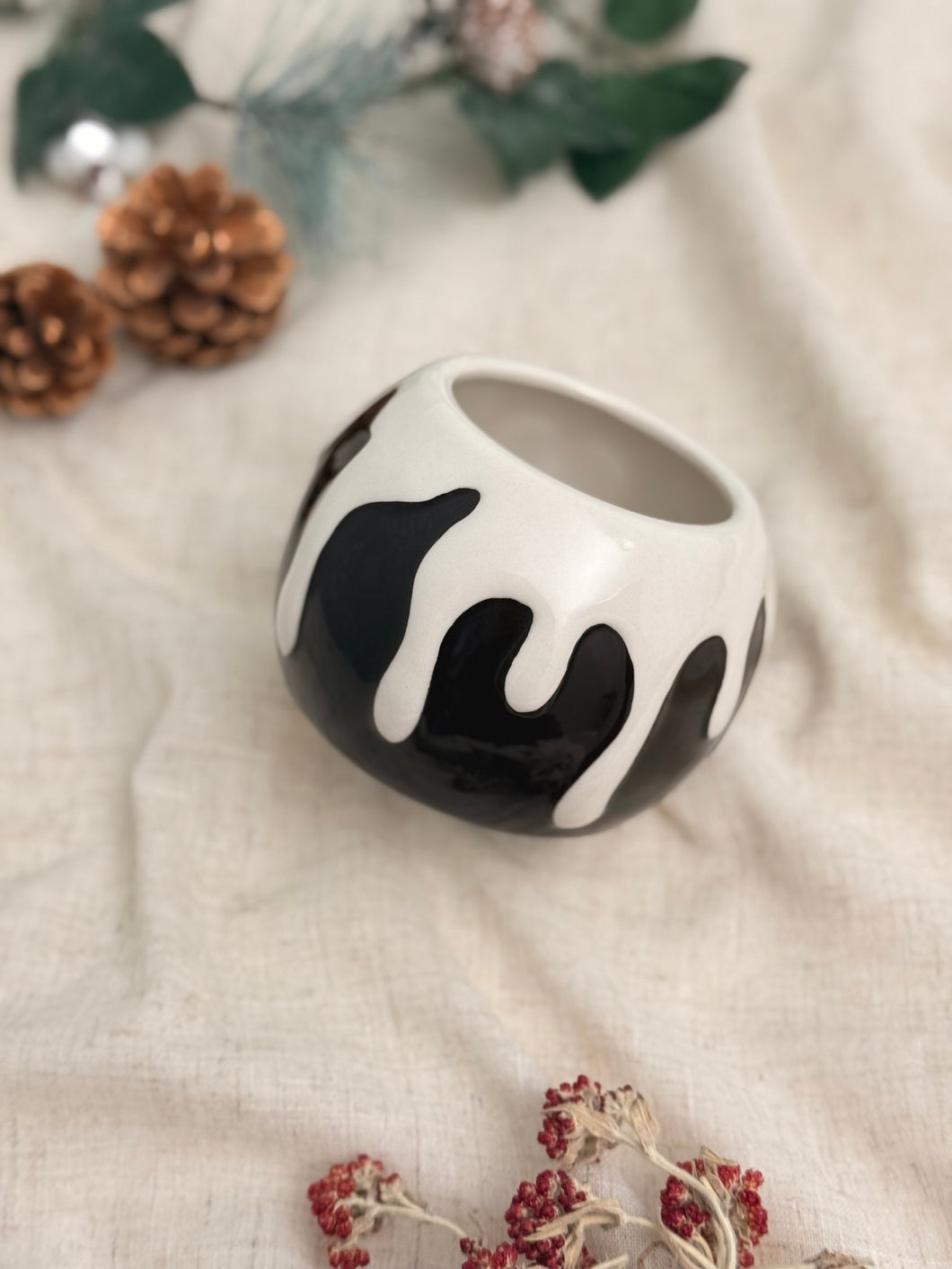 【クリスマスプディング】ヴィンテージ　シュガーボウル