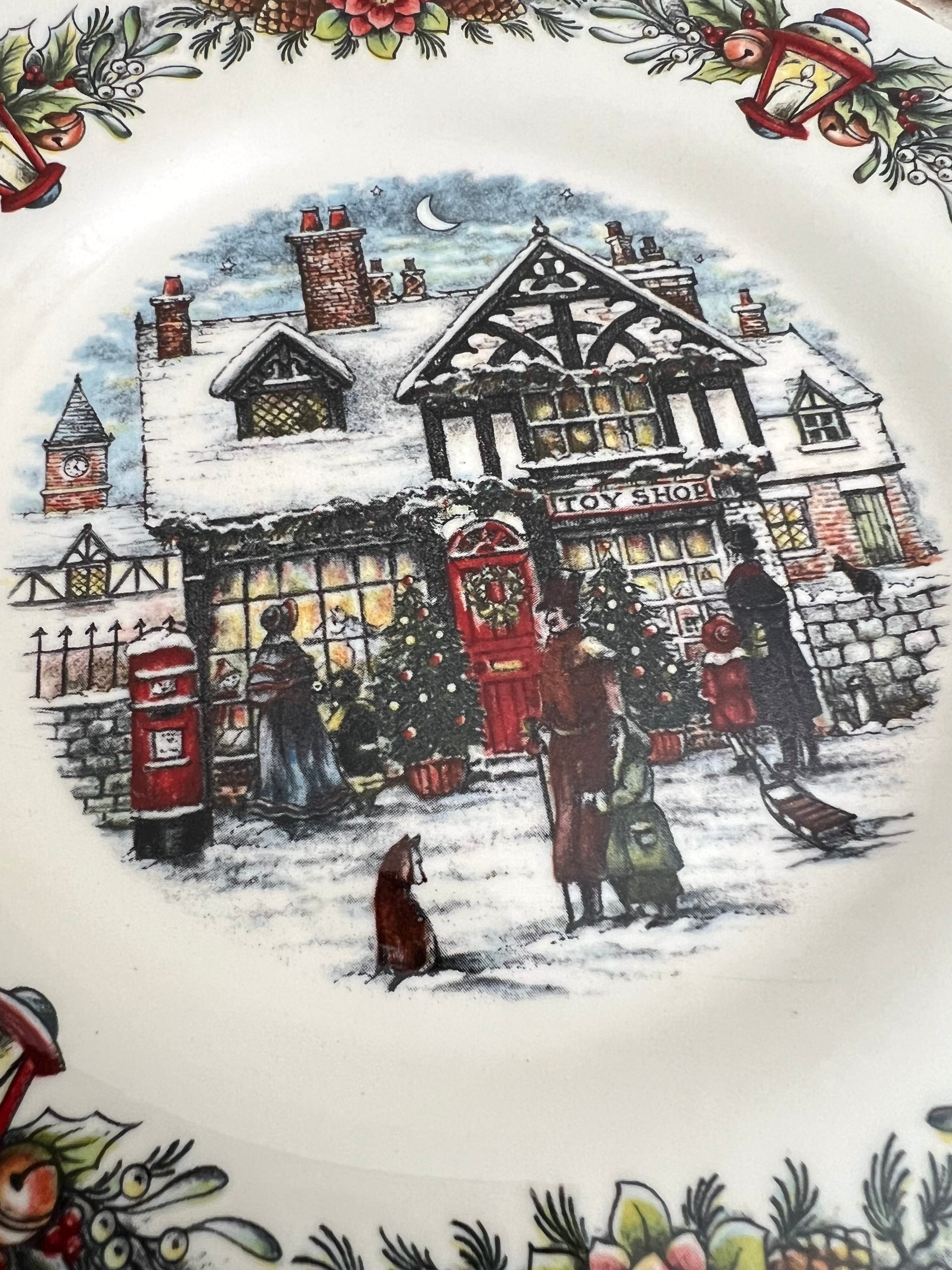 新品ロイヤルスタッホード Stafford クリスマス プレート4枚 ロイヤル