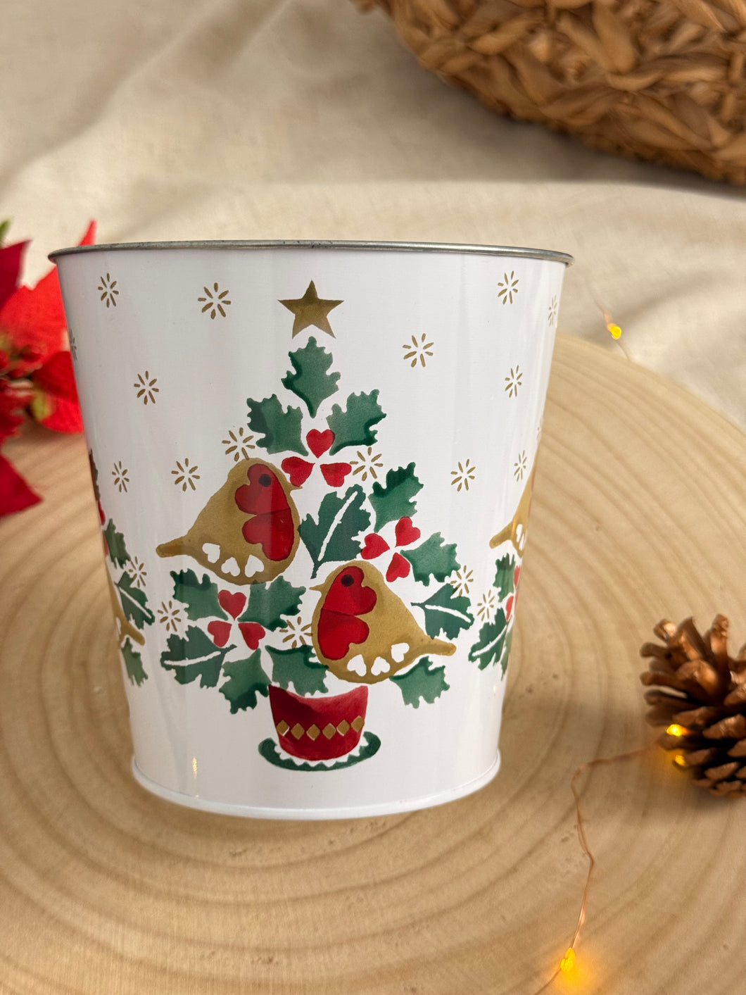 【エマブリッジウォーター】ヴィンテージ　限定　M&S コラボ　ロビン柄 プランター